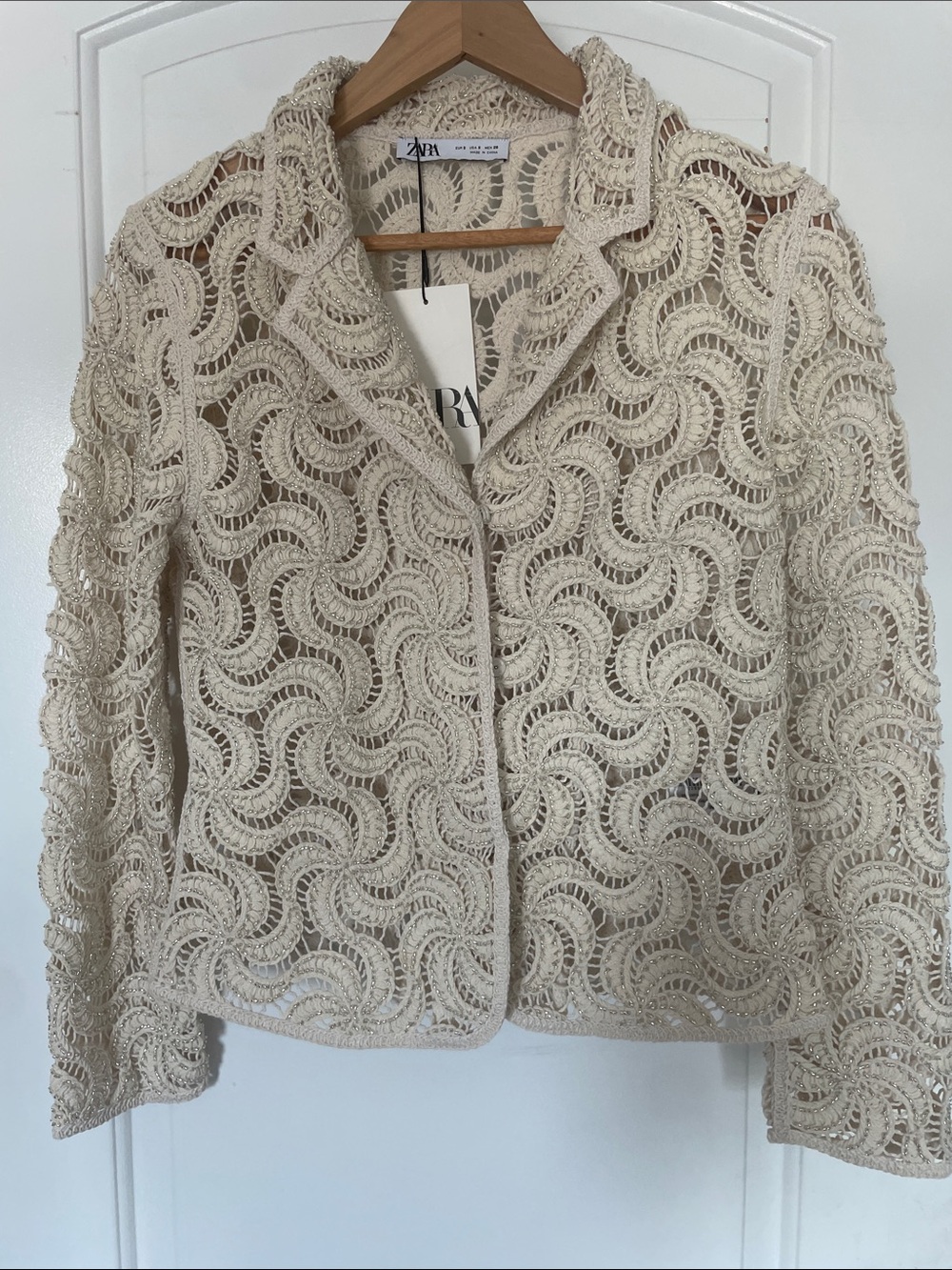 ZARA COLLECTION STUNNING BEADED BLAZER-TOTALLY SOLD OUT-SMALL